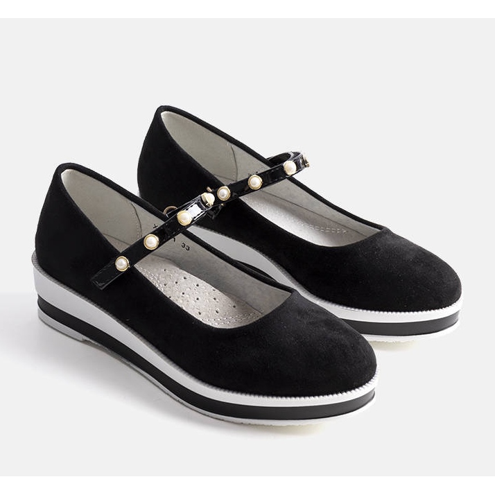 BM Ballerines noires pour enfant Renate's le noir 2 BM Ballerines noires pour enfant Renate's le noir 2