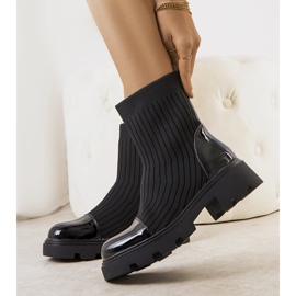 Boots noires à tige souple Edelmi le noir 1