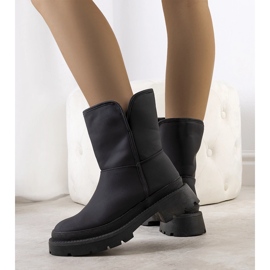 Bottes de neige pour femmes noires de Veronis le noir 1