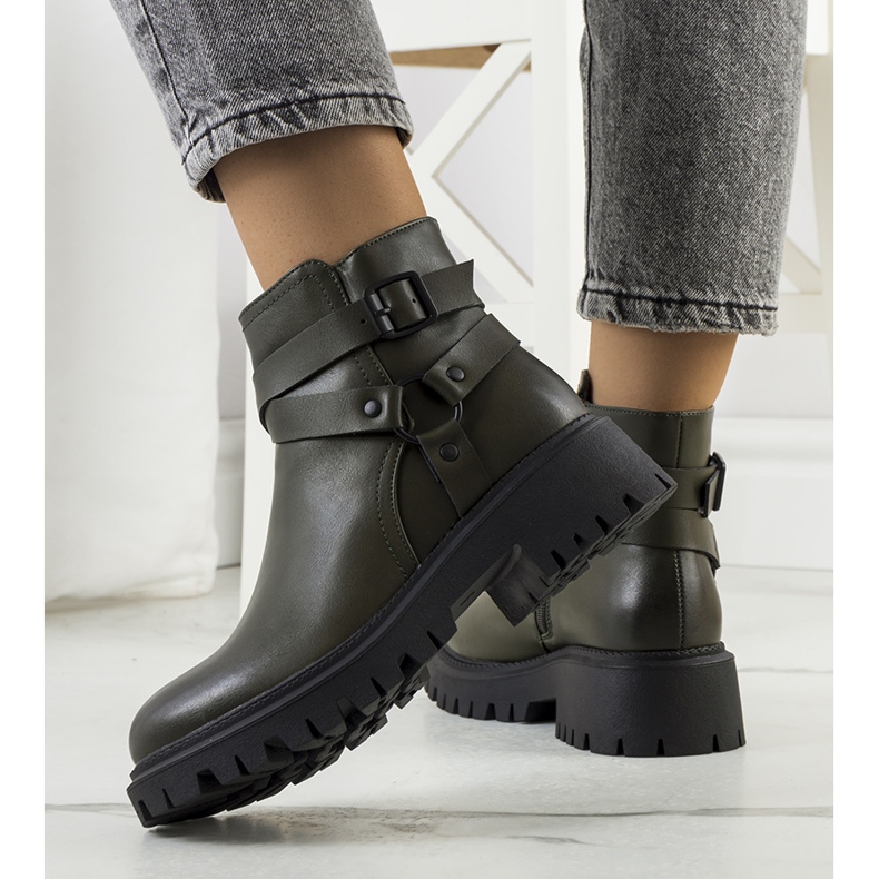Bottes femme Meraz vertes 1