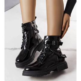 Bottines vernies noires Constance 1