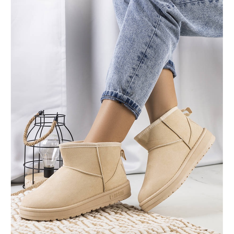 Bottes de neige femme beige Big Star KK274290 1