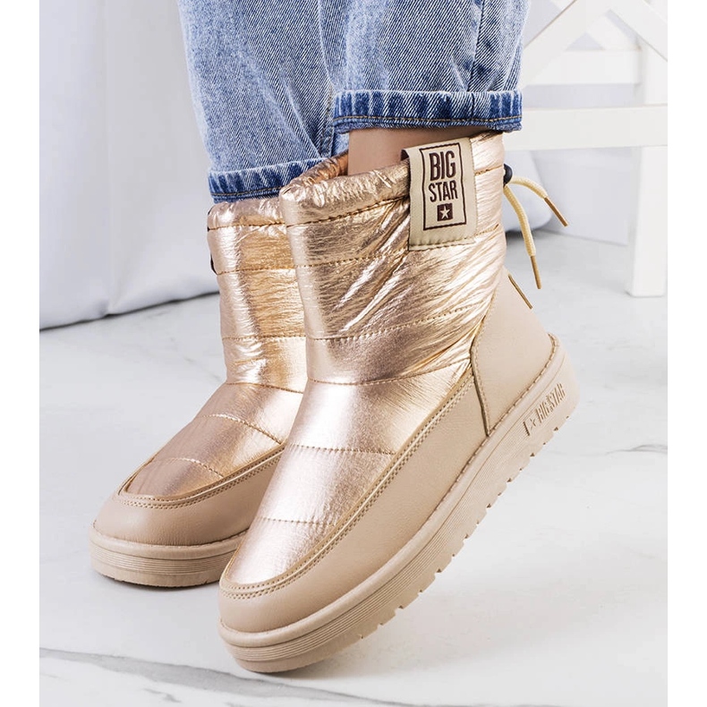 Big Star Bottes de neige dorées II274121 beige 1