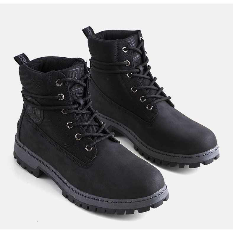 Chaussures de randonnée homme noires Big Star KK174206-906 1