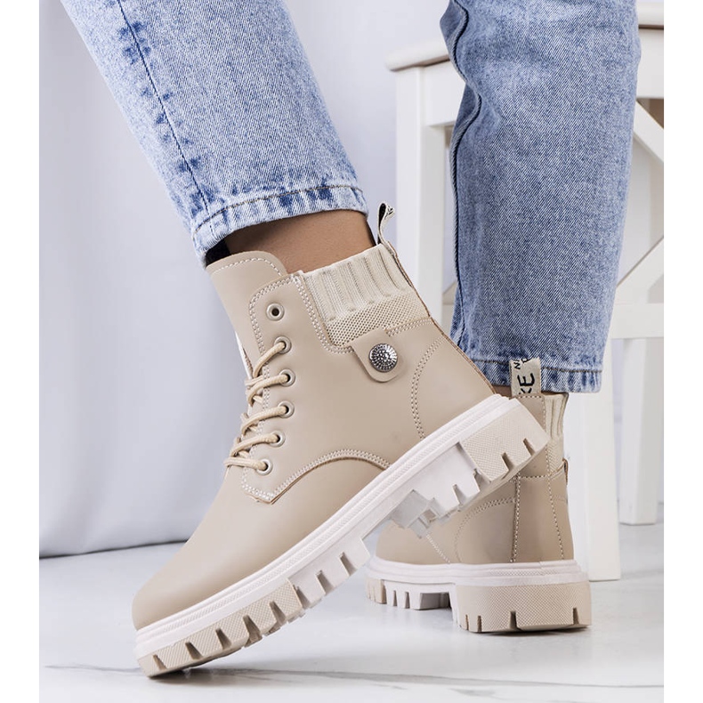 PA1 Bottes pour femmes beiges d'Odell 1 PA1 Bottes pour femmes beiges d'Odell 1