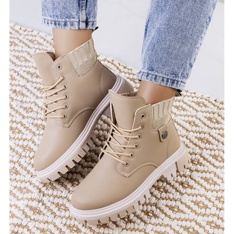 PA1 Bottes pour femmes beiges d'Odell 2 PA1 Bottes pour femmes beiges d'Odell 2