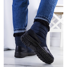PA1 Bottes matelassées bleu marine de Beau 1 PA1 Bottes matelassées bleu marine de Beau 1