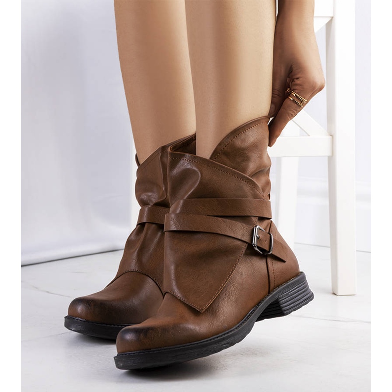 PA1 Bottines camel Soren brun 1