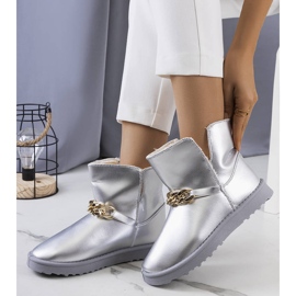 Bottes de neige argentées pour femmes de Catola 1