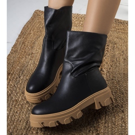 Bottes Lesa isolées noires le noir 1