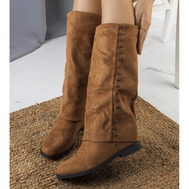 Bottes compensées marron Balbin brun 1