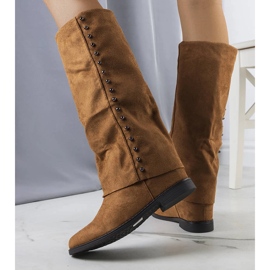 Bottes compensées marron Balbin brun 2