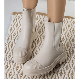 Bottines beiges femme Crispo 1