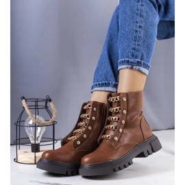 Bottes isolées camel de Perno brun 1
