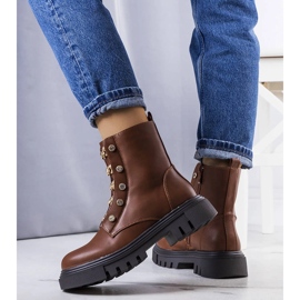 Bottes isolées camel de Perno brun 2