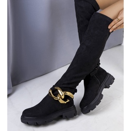 Bottes hautes noires de Rero le noir 2