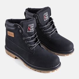 Bottes Snell noires isolées le noir 1