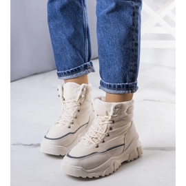 Bottes isolantes Rimu couleur crème beige 1 Bottes isolantes Rimu couleur crème beige 1