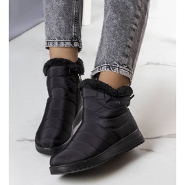 Inna Bottes de neige isolées noires de Fiedler le noir 1