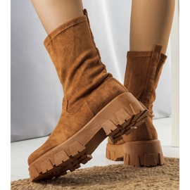 Bottines Makayla femme camel brun 2