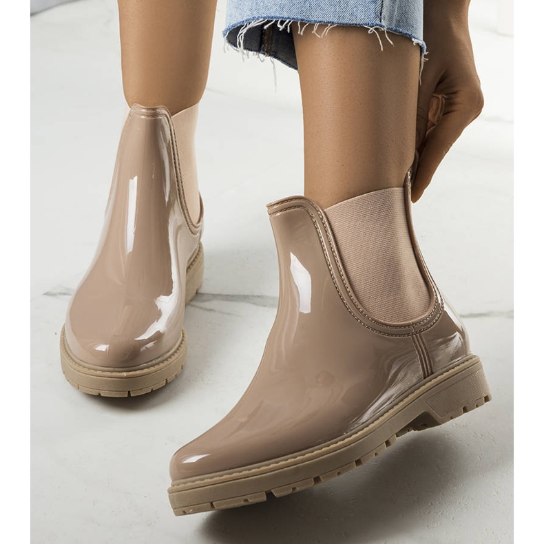 PA1 Bottes de pluie Kemi beiges 1 PA1 Bottes de pluie Kemi beiges 1