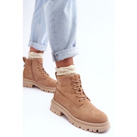 PM1 Bottines isolées Trappers en daim, beige foncé Alden 9