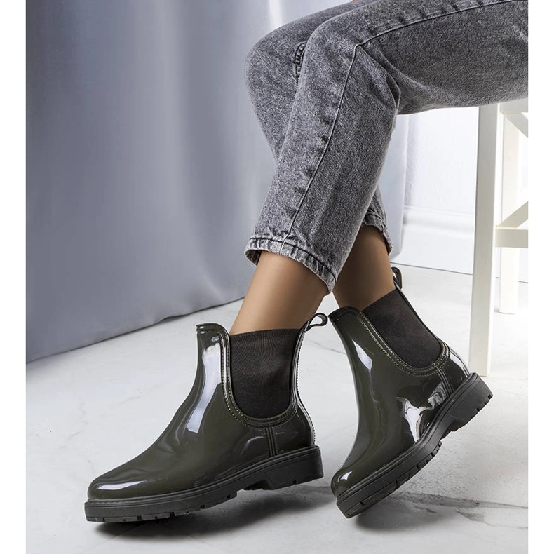 Bottes de pluie Kemi vertes 1