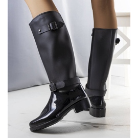 Bottes hautes noires de Lahti le noir 1 Bottes hautes noires de Lahti le noir 1