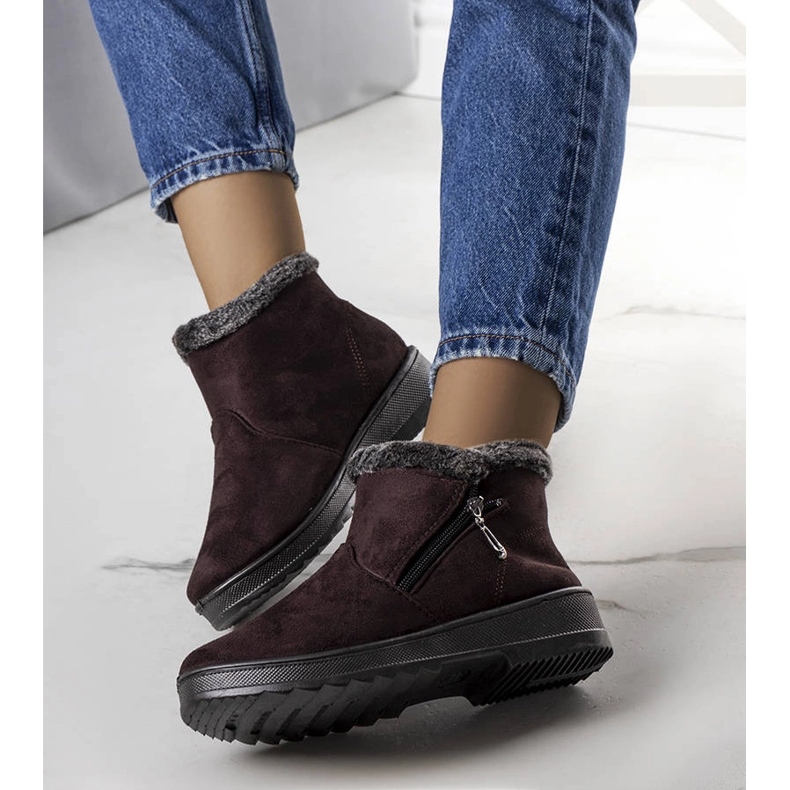 Bottes de neige Wren marron fourrées brun 1