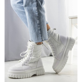 BM Bottes de neige isolées blanches d'Arinna 1