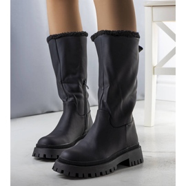 BM Bottes isolées Kangas noires le noir 1 BM Bottes isolées Kangas noires le noir 1