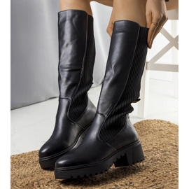 Bottes isolées Mishin noires le noir 1