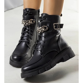 Bottes isolées noires de Timur le noir 1