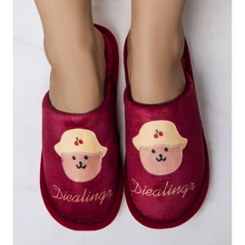 Chaussons souples Diealings rouges 1 Chaussons souples Diealings rouges 1
