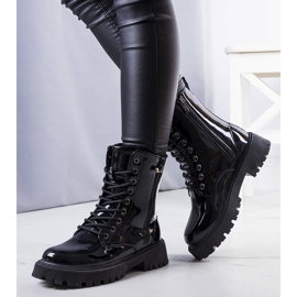Bottes isolées noires de Sido le noir 1