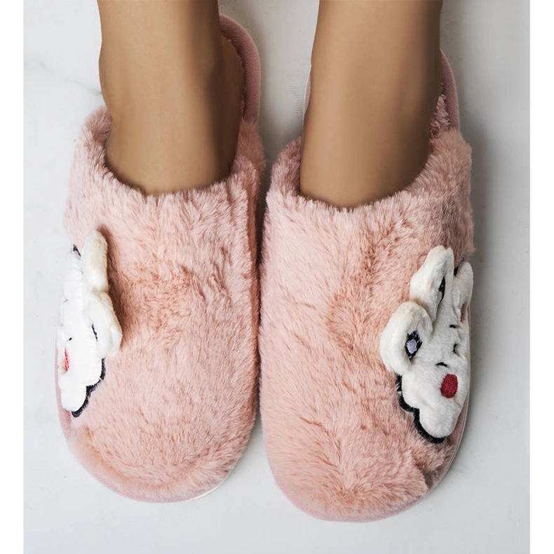 Chaussons Half Bunny doux rose clair 1 Chaussons Half Bunny doux rose clair 1