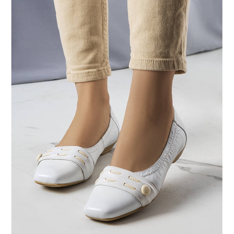 BM Ballerines blanches Lioma 1