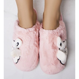 Chaussons souples roses Half Bunny 1