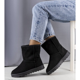 Bottes de neige isolées noires de Hank le noir 1
