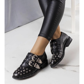 Chaussures Boisi noires à clous le noir 1