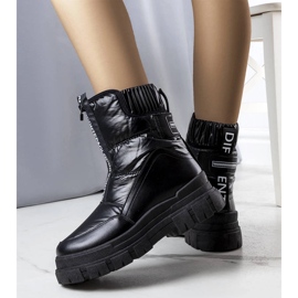 Bottes de neige matelassées noires Giovanni 1