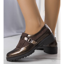 PA1 Chaussures en cuir verni marron Eliers brun 1