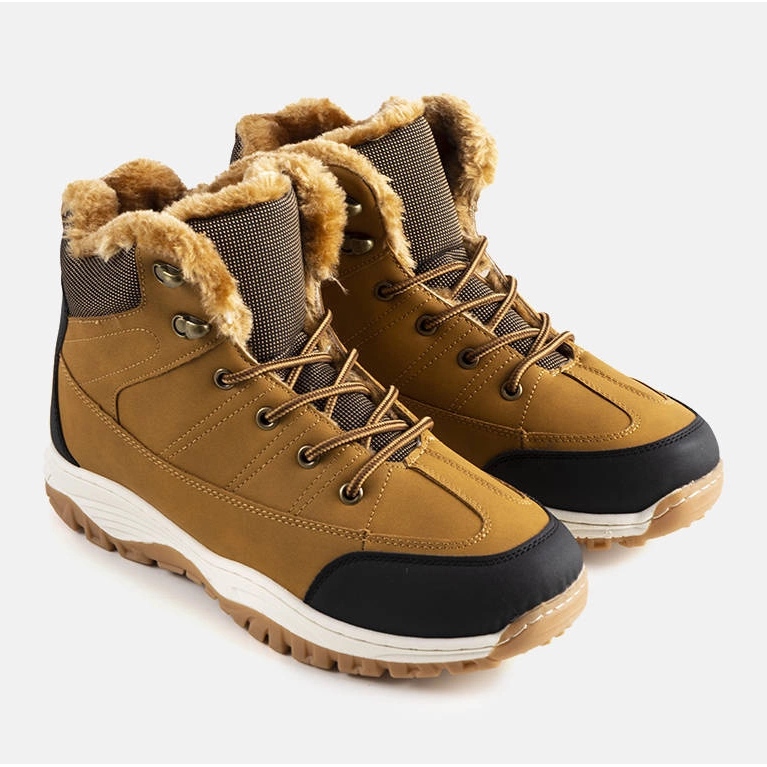 Bottes isolées violette marron brun 1