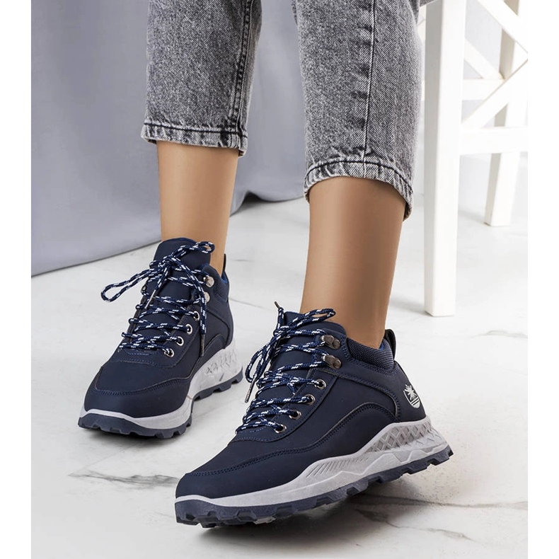 Bottes de randonnée isolées bleu marine pour femmes de Durani 1