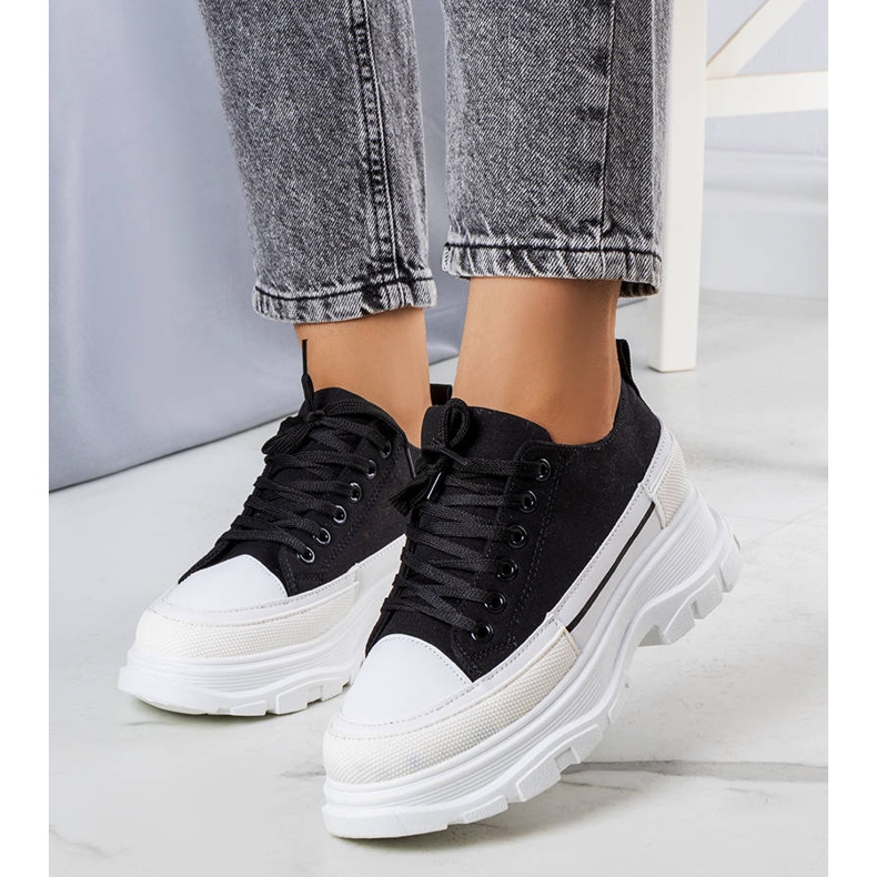 BM Baskets montantes noires à plateforme Lavaris 1