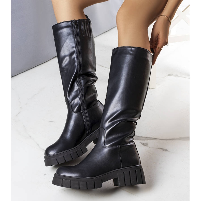 BM Bottes isolées noires de Plaisi le noir 1