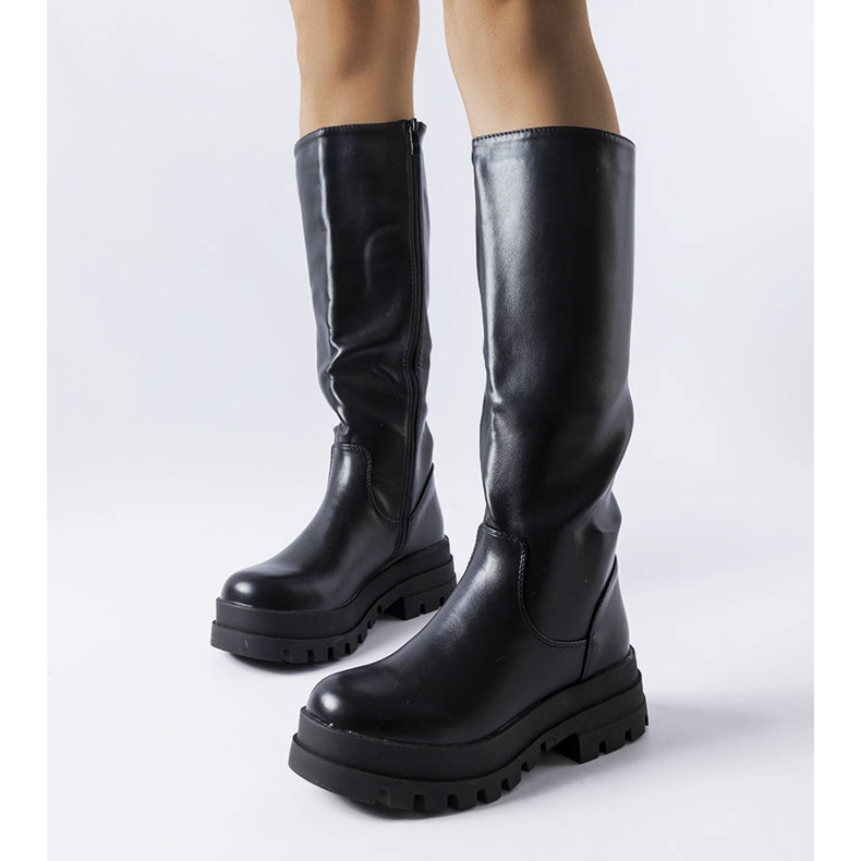 Bottes isolées noires de Stanis 1