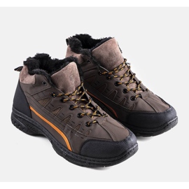 PA1 Bottes de randonnée isolées homme Fusters marron brun 2