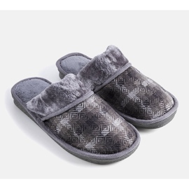 Chaussons homme Mirem gris 1