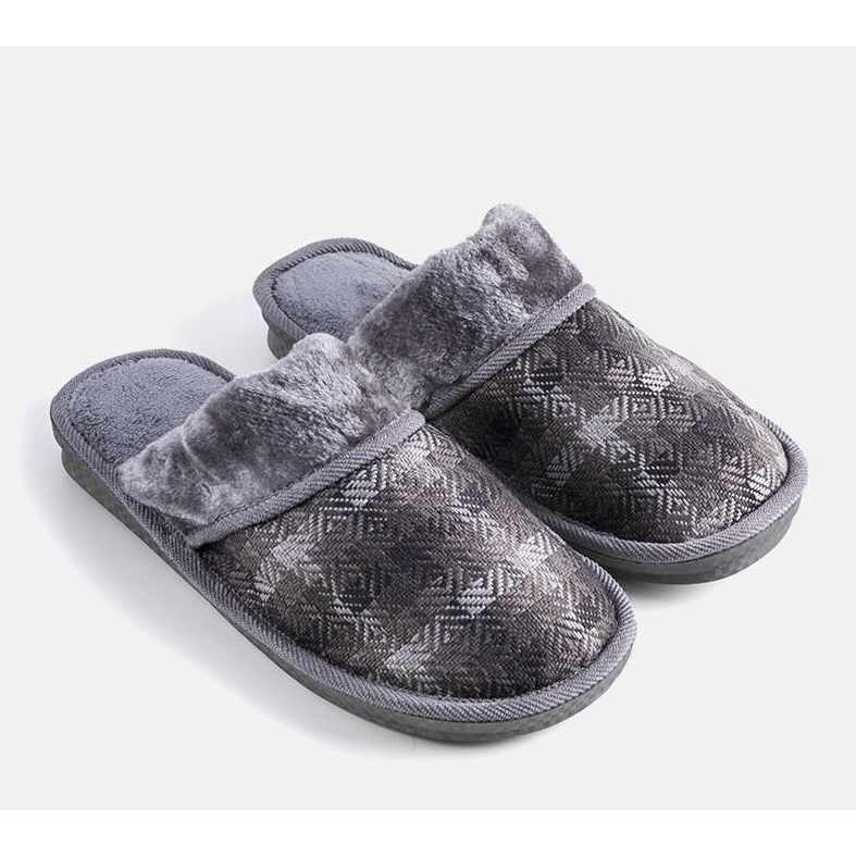 Chaussons homme Mirem gris 1